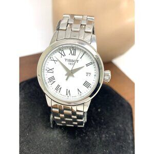 Tissot Women's Watch Swiss Quartz White Dial 28mm Silver Steel T1292101101300